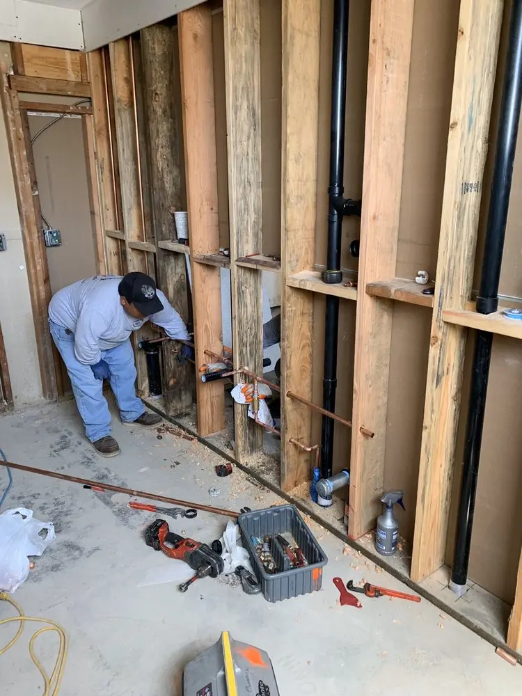 Commercial rough-in plumbing for Water Heater Replacement in South Lakes